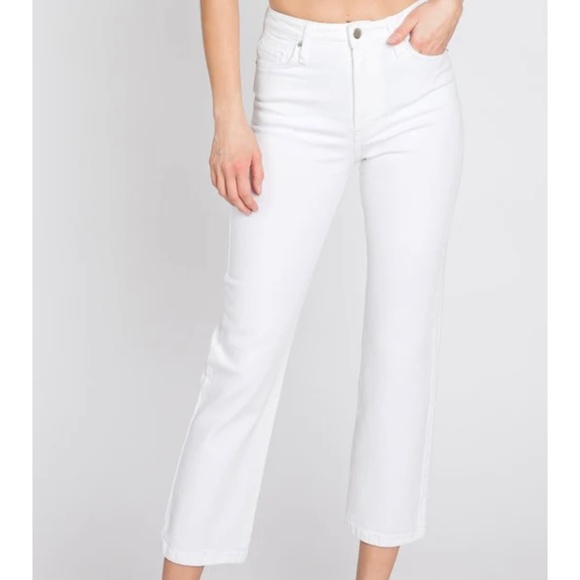 👖 "White Hot • LTJ Siena Jean • Boutique Denim NWT in 4 Chic Sizes" - Picture 1 of 5